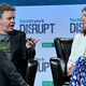 Matthew Prince and Michelle Zatlyn of CloudFlare speak onstage during day two of TechCrunch Disrupt SF 2015. Photo: Getty